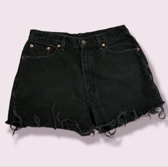 Levi's Pants - Levi's 512 Distressed Black Shorts